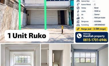 DIJUAL RUKO MURAH BU– RAWAMANGUN, JAKARTA TIMUR