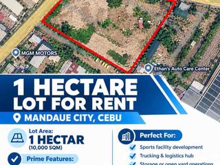 1-Hectare Commercial Lot for Rent in Mandaue City, Cebu