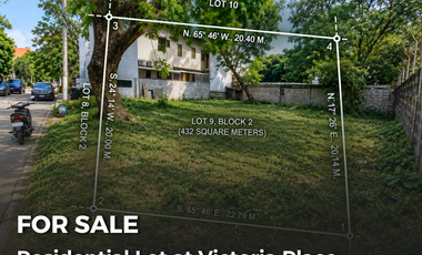 FOR SALE: 432 sqm Residential lot | Victoria Place, Pasig City