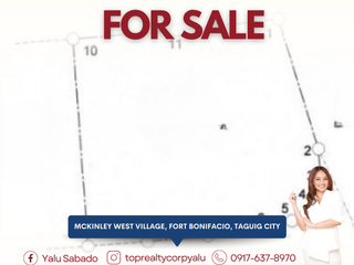 FOR SALE Rare 434 sqm Corner Lot in McKinley West Village, Fort Bonifacio, Taguig