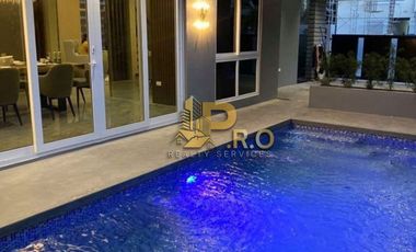 Elegant Modern 2-Storey Corner House & Lot with 5 Bedroom and pool for SALE in Hensonville Angeles City near Clark free Port Zone