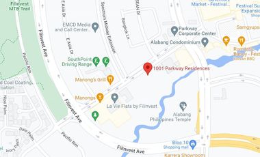 1001 Parkway Residences in Filinvest Alabang 1BR 53SQM + Parking For Sale East Facing